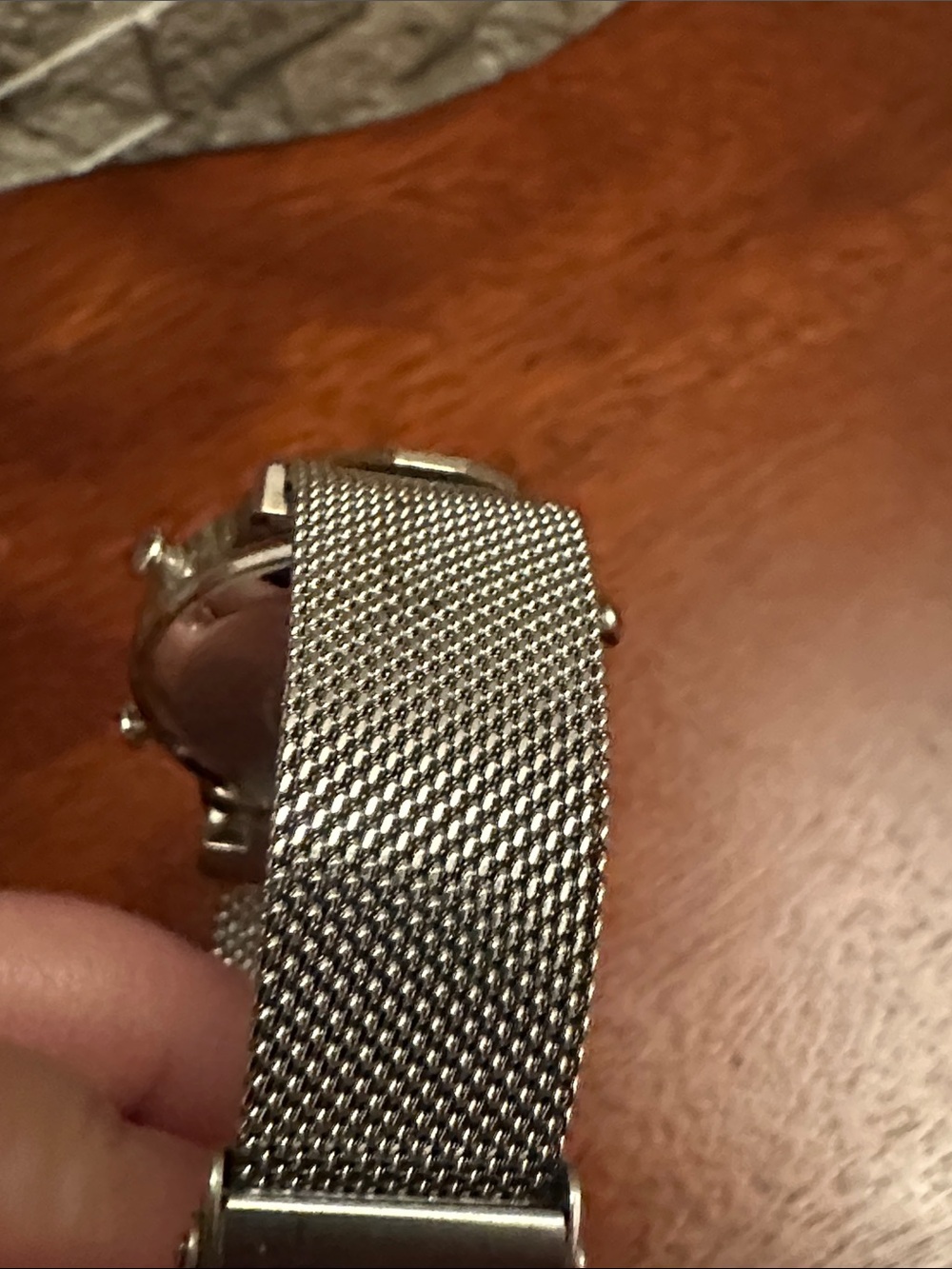 Skagen Men’s Silver Stainless Steel Mesh Watch - White Dial - Picture 7 of 12